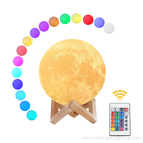 3D Printing Remote Controlled Dimmable Moon Light